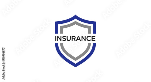 Insurance Shield Symbol Concept: Security and Protection Visual Representation