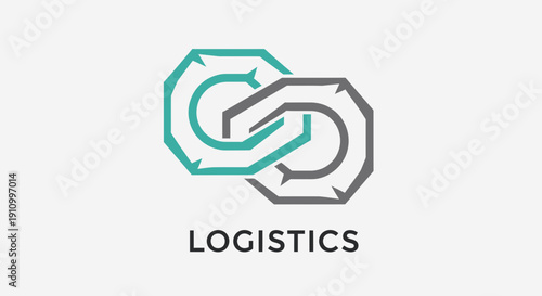Interlocked Shapes Symbolizing Integration, Logistics, And Forward Movement Visual