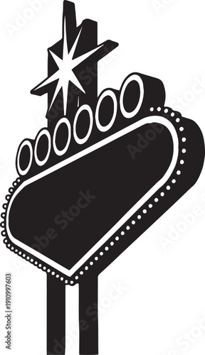  Las Vegas neon sign icon