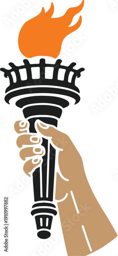 unique Liberty torch icon