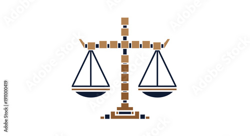 Justice Scale Abstract Representation of Balance and Fairness in Legal Concepts