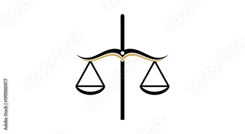 Justice Scale Logo Representing Balance, Fairness, And Legal System Perfectly