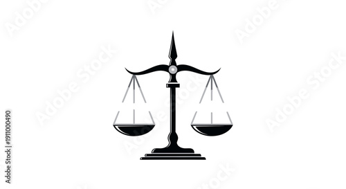 Justice Scale Symbol Depicting Balance and Fairness in Legal and Ethical Concepts