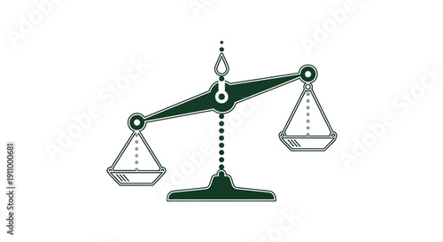 Justice Scales Depicting Equilibrium Symbolizing Fair Judgement and Legal Concepts Visuals