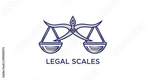 Justice Scales Logo Symbolizing Law, Fairness, and Impartial Judicial Judgement