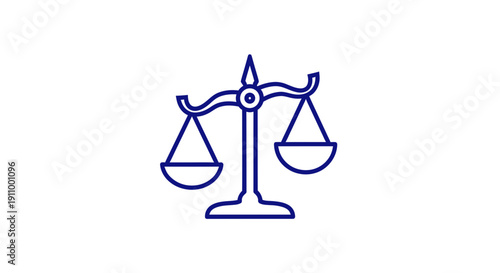 Justice Scales Representing Balance, Fairness, Legal Concepts, and Equality Visuals