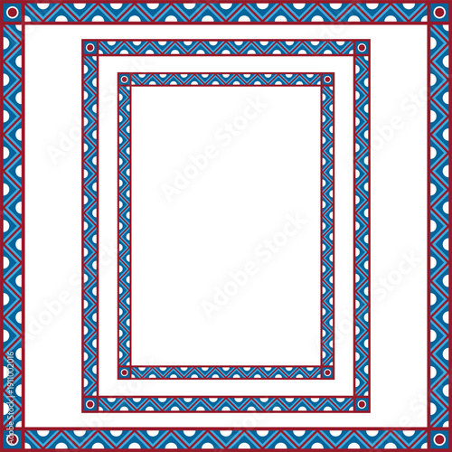 Set of geometric frameworks. A3, A4, Letter and square sizes.