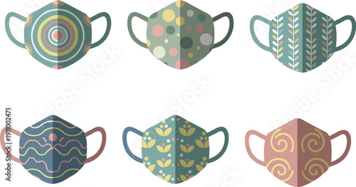 Set of Children Playing with Colorful Hand Puppets Vector Illustration Featuring Happy Kids and Cute Animal Character Puppets for Education