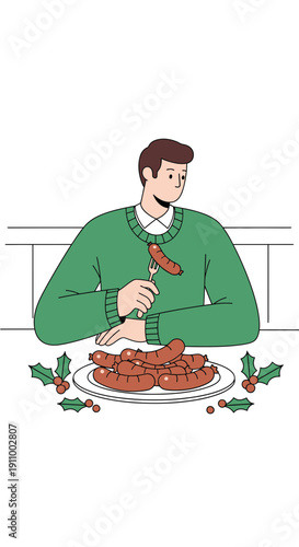 Festive Season Sausage Feast A Delightful Holiday Meal