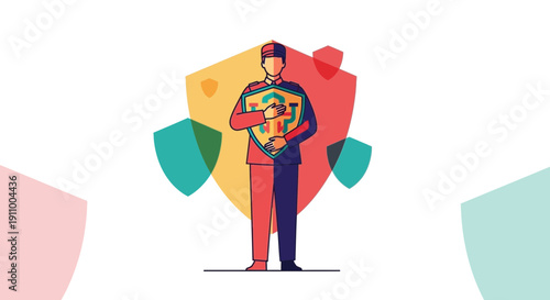 Guardianship And Protection Symbolism With Shield Motifs