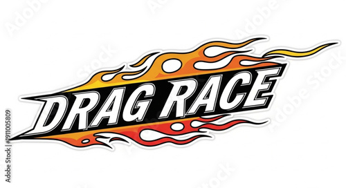 Drag Race Logo Design Element.