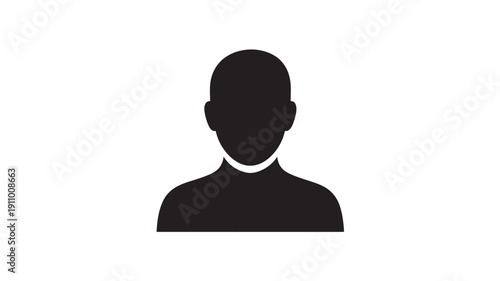 Black Silhouette Of Business Man On White Background For Corporate And Professional Concepts
