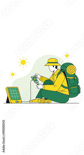 Innovative Solar Powered Gadget Charging For Outdoor Adventure Enthusiast