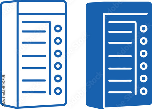 Server Room Equipment Icons