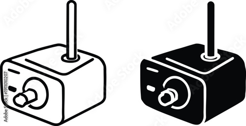 Wireless Router Icon Set