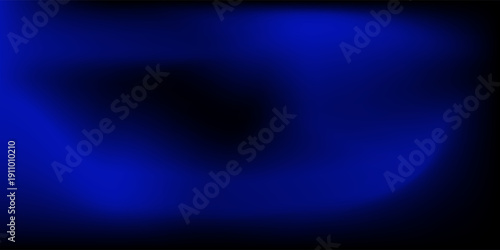 Rich Deep Blue Gradient Grainy Background. Textured blue gradient abstraction backdrop. Dark blue color abstract background with noise texture.