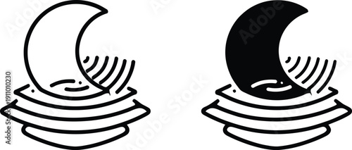 Yin Yang Symbol in Black and White