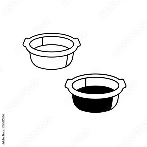 Wash Basin and Tub Vector Illustration