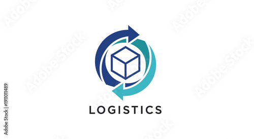Logistics Concept Representing Global Shipping and Worldwide Delivery with Modern Approach