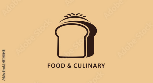 Minimalist Design Depicting A Loaf Of Bread For Food-Related Concepts In Culinary