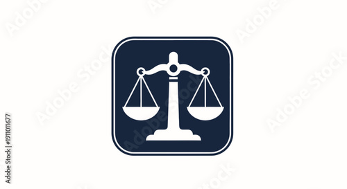 Minimalist Design Featuring a Symbolic Representation of Justice and Equilibrium in a Simple Form