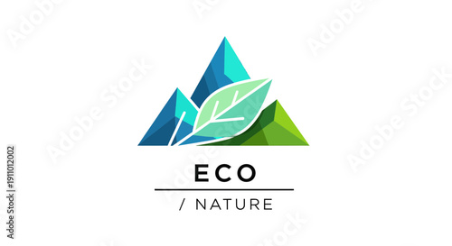 Minimalist Eco-Friendly Logo Depicting Nature and Sustainable Living Concepts of Earth