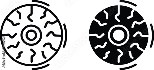 Eye anatomy illustrations