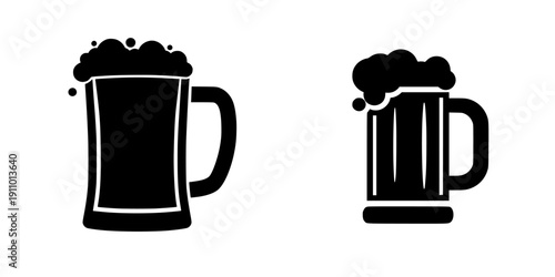 Elegant Pint of Beer Icon - Vector Art