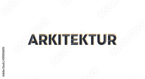 ARKITEKTUR text logo on white background.