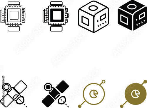 Technology and Space Icons Set