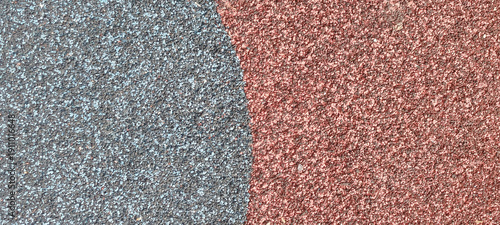 Suelo de caucho reciclado para parques infantiles en colores gris y rojo