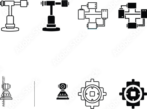 Industrial Automation and Robotics Icons