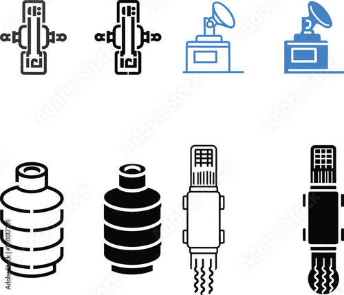 Industrial Connector and Electrical Symbols