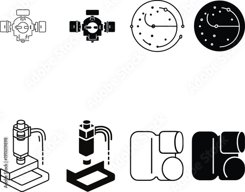 Industrial Machinery and Equipment Icons