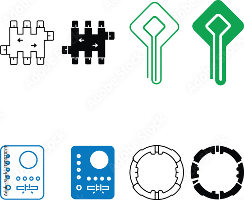 Technology and Engineering Icons Set