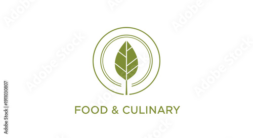 Minimalist Leaf Logo for Dietary Wellness and Culinary Arts Fresh Concepts
