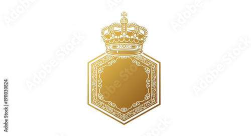 Golden Crown Emblem on Badge.