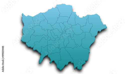 Quadro su tela London Map