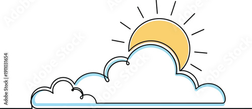 Sunny Day Weather Forecast Icon