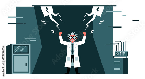 Mad Scientist Unleashes Electrical Power