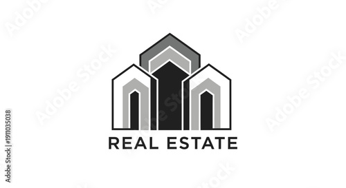 Minimalist Real Estate Logo Design Representing Modern Architectural Concepts Perfectly