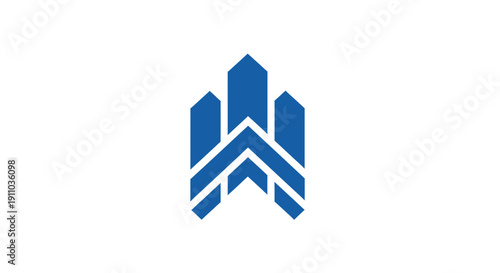 Modern Abstract Emblem for Corporate Identity, Building, And Construction Companies