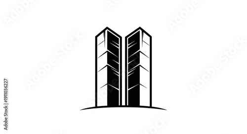 Modern Architectural Structure: A Minimalist Emblem of Urban Development Design