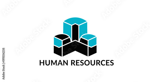 Modern Abstract Human Resources Logo For Business, Recruitment, and Employment Branding