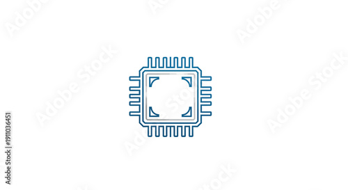 Modern Circuitboard Icon Depicting Technological Innovation and Digital Connectivity
