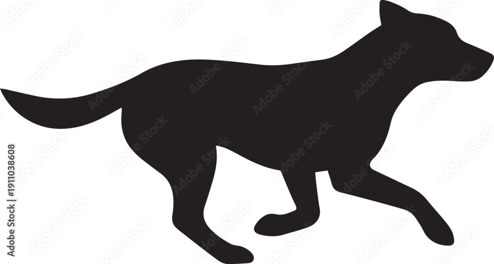 Fototapeta premium Black cat silhouette vector illustration