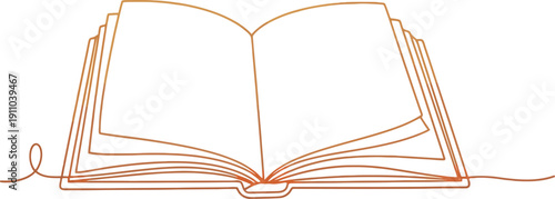 Open Book Illustration