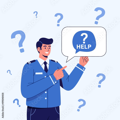 Man Offering Assistance Amidst Puzzling Inquiries