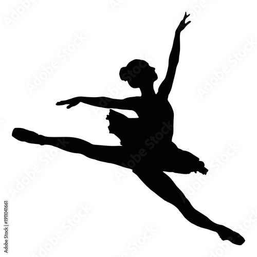 A girl performs ballet dance