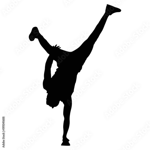 A man perform expressive modern dance